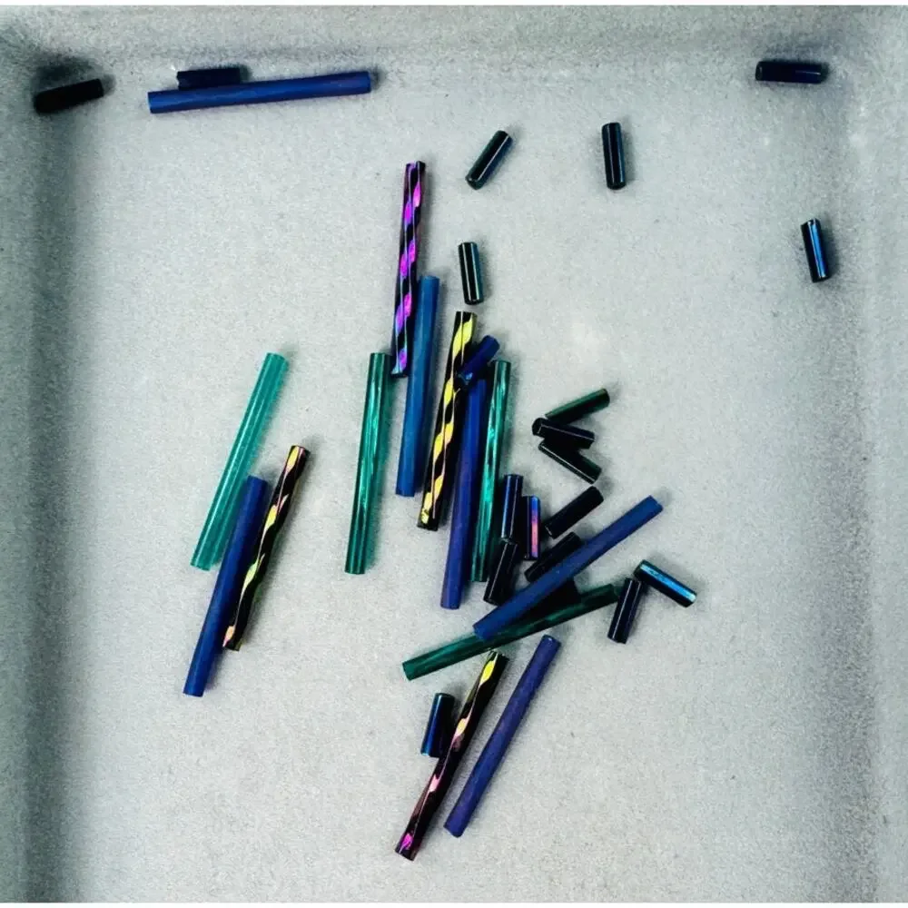 Assorted Multicolored Seed and Bugle Beads Various Shades and Sizes